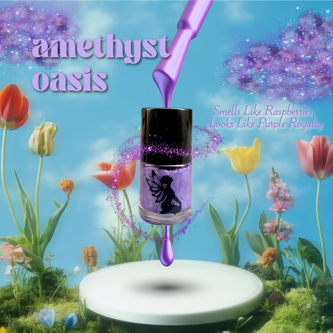 Organic Scented Nail Polish (Amethyst Oasis)