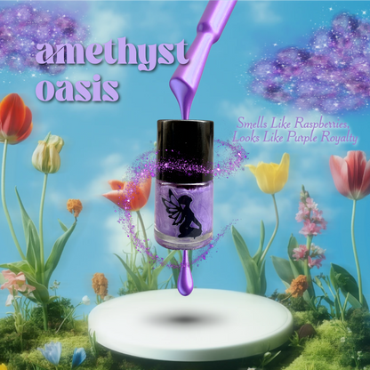 Organic Scented Nail Polish (Amethyst Oasis)