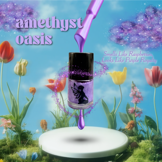 Organic Scented Nail Polish (Amethyst Oasis)